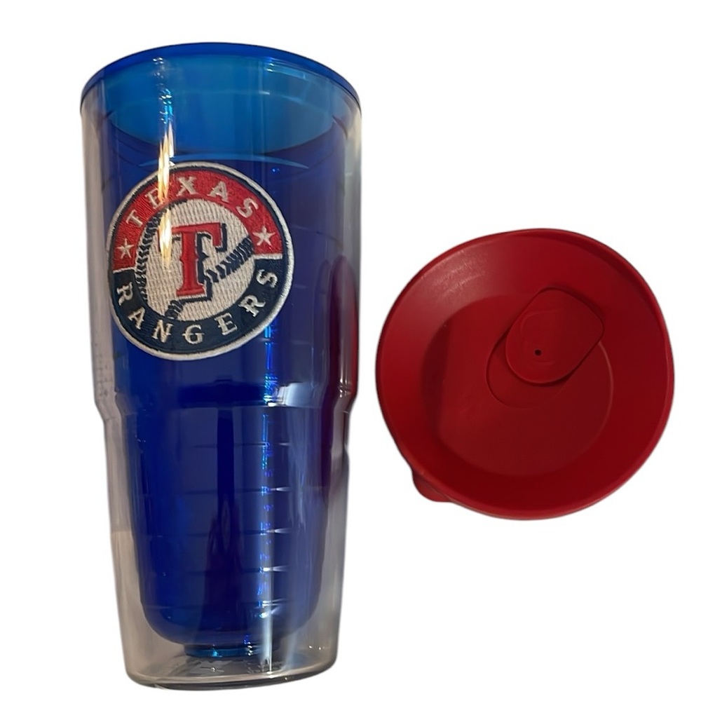 MLB Texas Rangers Baseball Large Tervis Tumbler Red Cap Beverage Drink Cup NEW